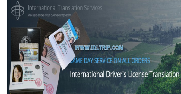 Order your International Driving License document at www.idltrip.com